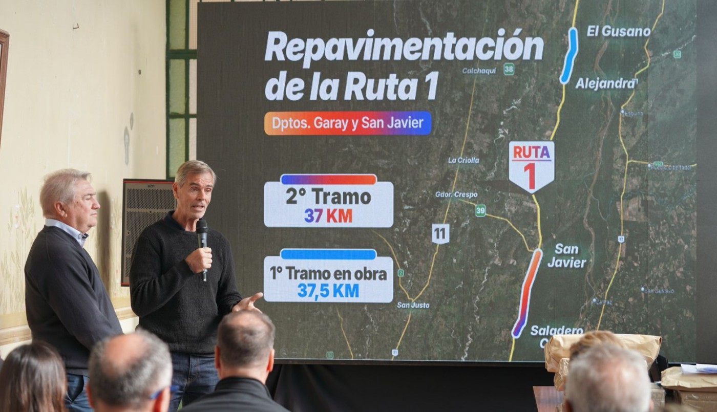 Se repavimentarán casi 40 kilómetros de la Ruta Provincial N° 1 | Información General