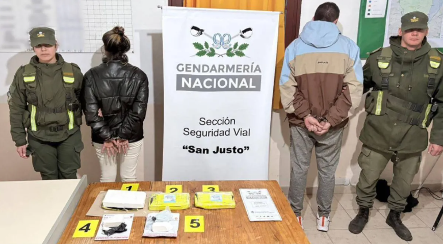 Llevaban cocaína en el baúl de un auto: fueron detenidos en San Justo | Policiales