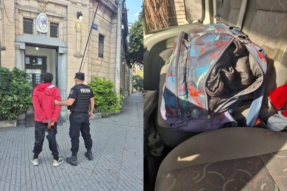Detuvieron a un joven tras robarle la mochila a un repartidor | Policiales