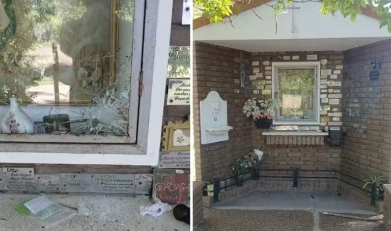 Vecinos de Recreo denuncian vandalismo en la ermita de la Virgen de Guadalupe | Policiales