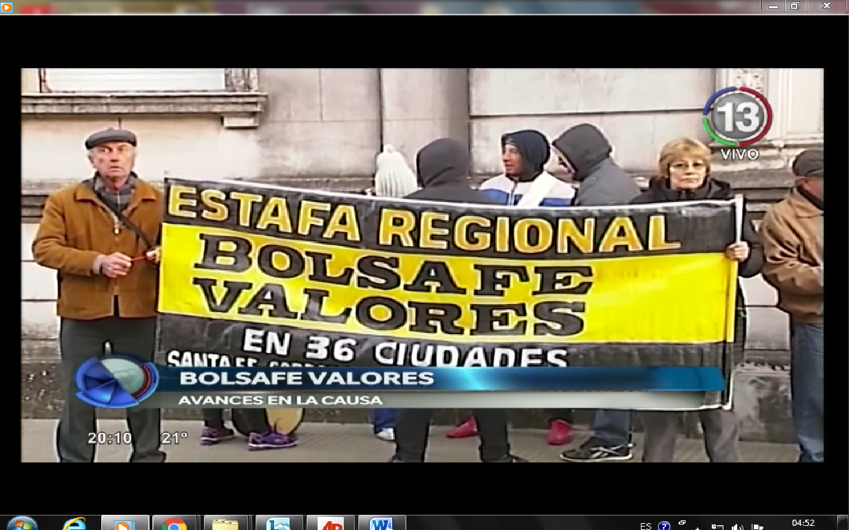 NOVEDADES EN LA CAUSA BOLSAFÉ VALORES | Notitrece