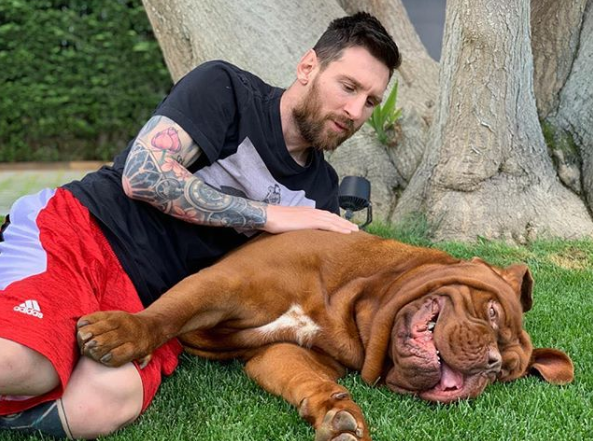 La foto de Messi con su perro que es viral | Noticias