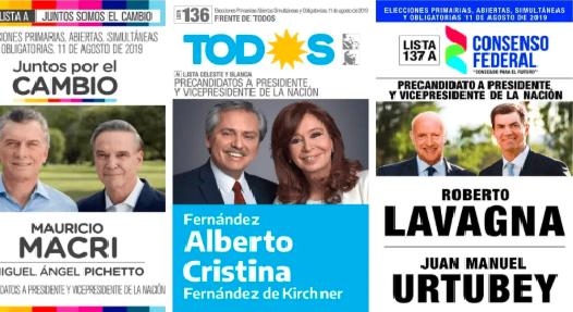 PASO 2019: las diez fórmulas que buscan llegar a octubre | Noticias