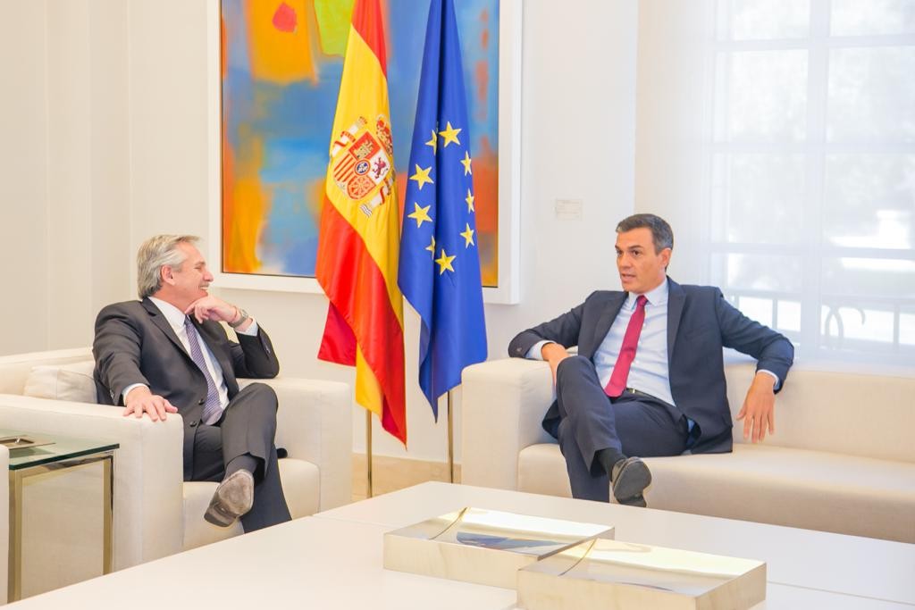 Alberto Fernández se reunió con el presidente español Pedro Sánchez (1) | Noticias