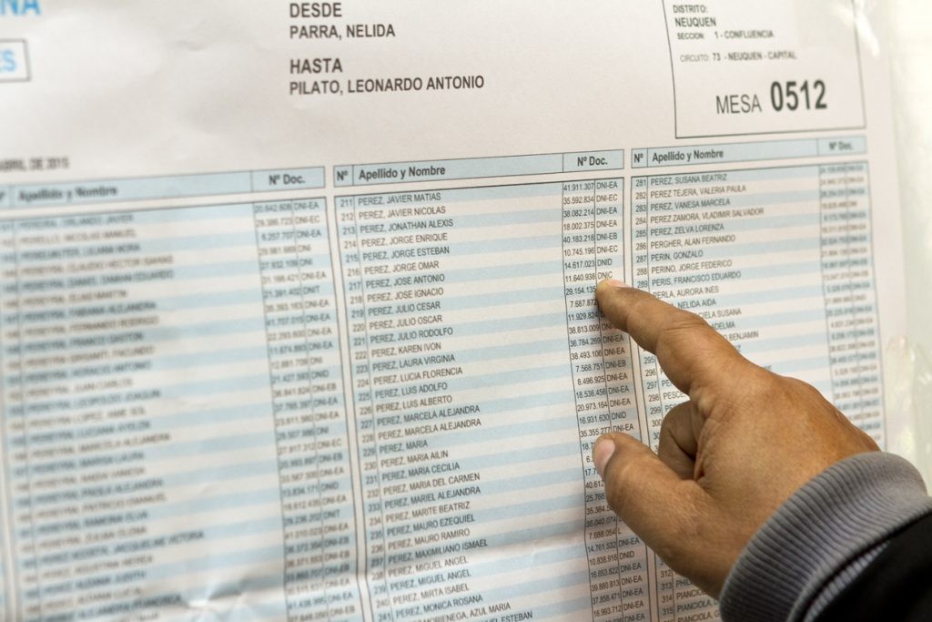 ¿Ya sabés dónde votás? Consultá el padrón para el 27 de octubre | Noticias