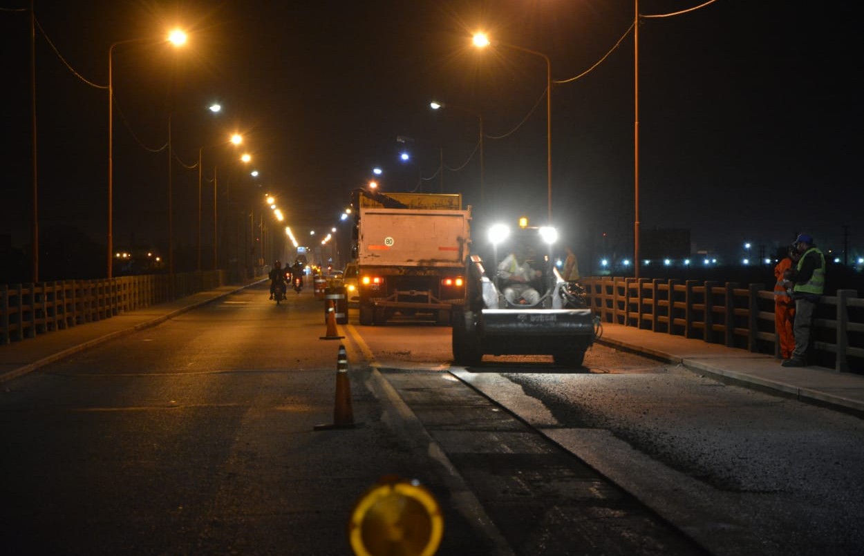 Continúan los trabajos de repavimentación en el Puente Carretero | Información General