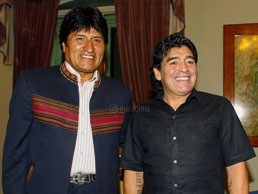 Maradona bancó a Evo Morales: "Evo, el mundo está contigo" | Noticias