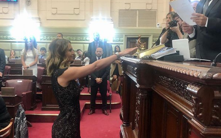 Amalia Granata asumió como diputada y su saludo generó polémica | Noticias