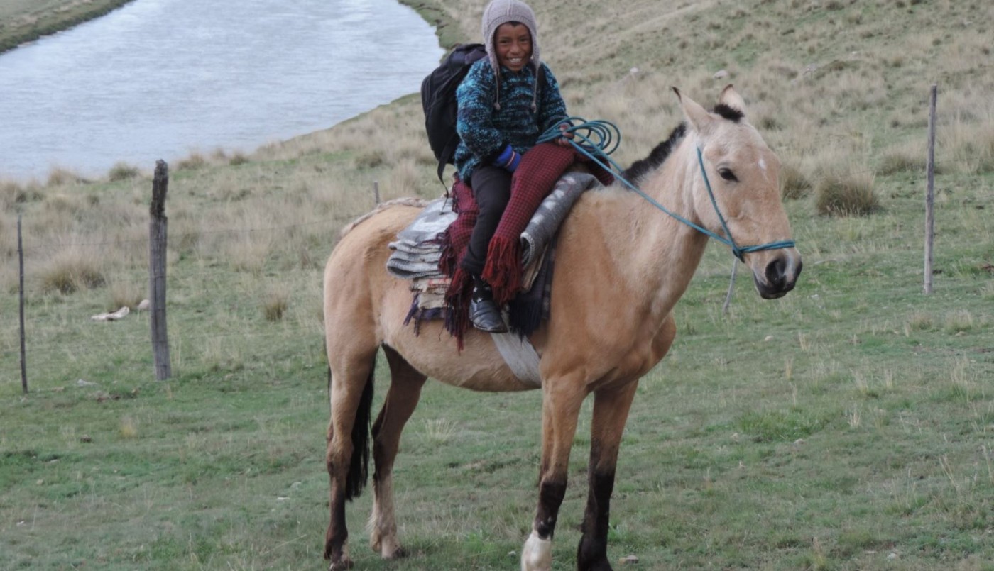 La historia del nene que viaja 10 kilómetros a caballo todos los días para ir a la escuela | Información General