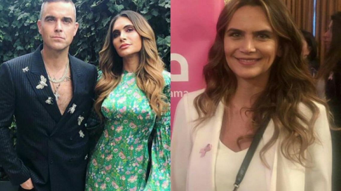 El llamativo parecido entre Amalia Granata y la actual esposa de Robbie Williams que se hizo viral | Redes