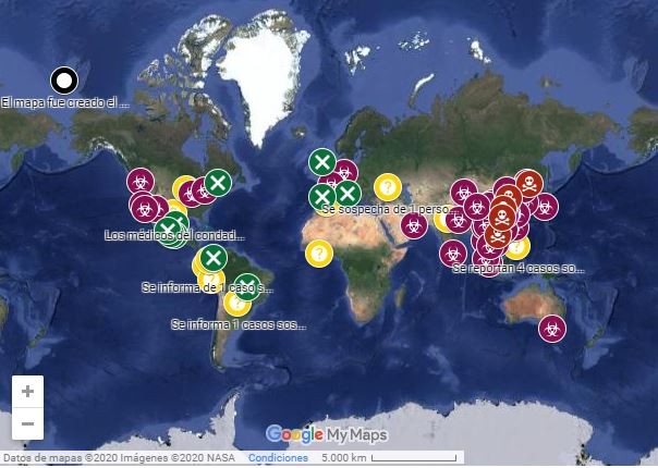 Mapa interactivo en tiempo real de todos los casos del coronavirus en el mundo | Noticias
