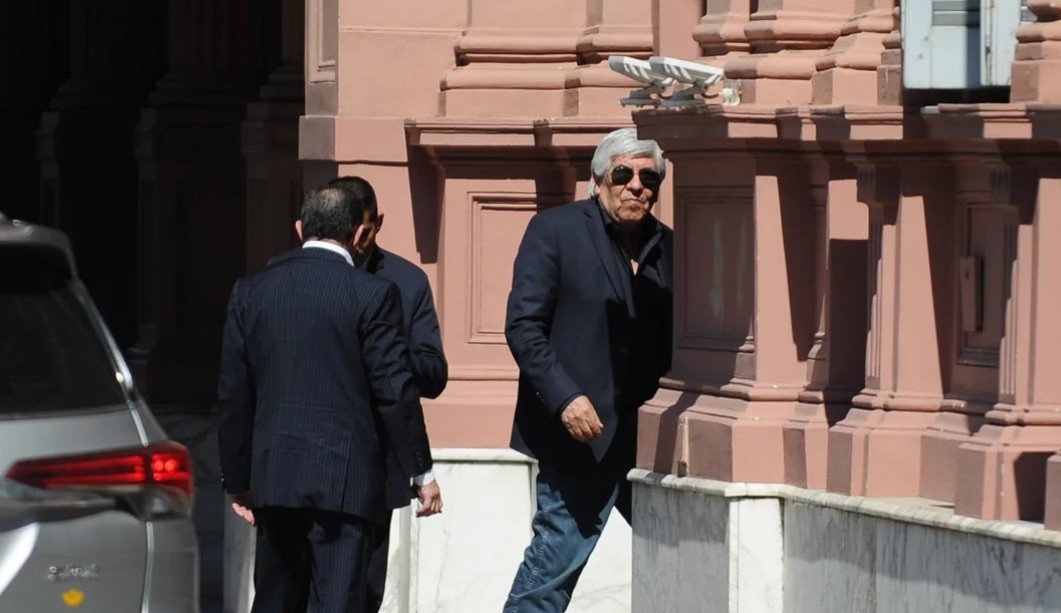 Alberto Fernández recibió a Hugo Moyano en Casa de Gobierno | Información General