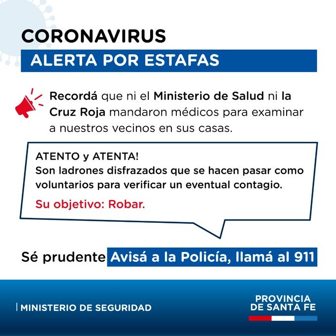 Coronavirus: "Nadie debe entrar a tu casa para verificar un contagio" | Noticias