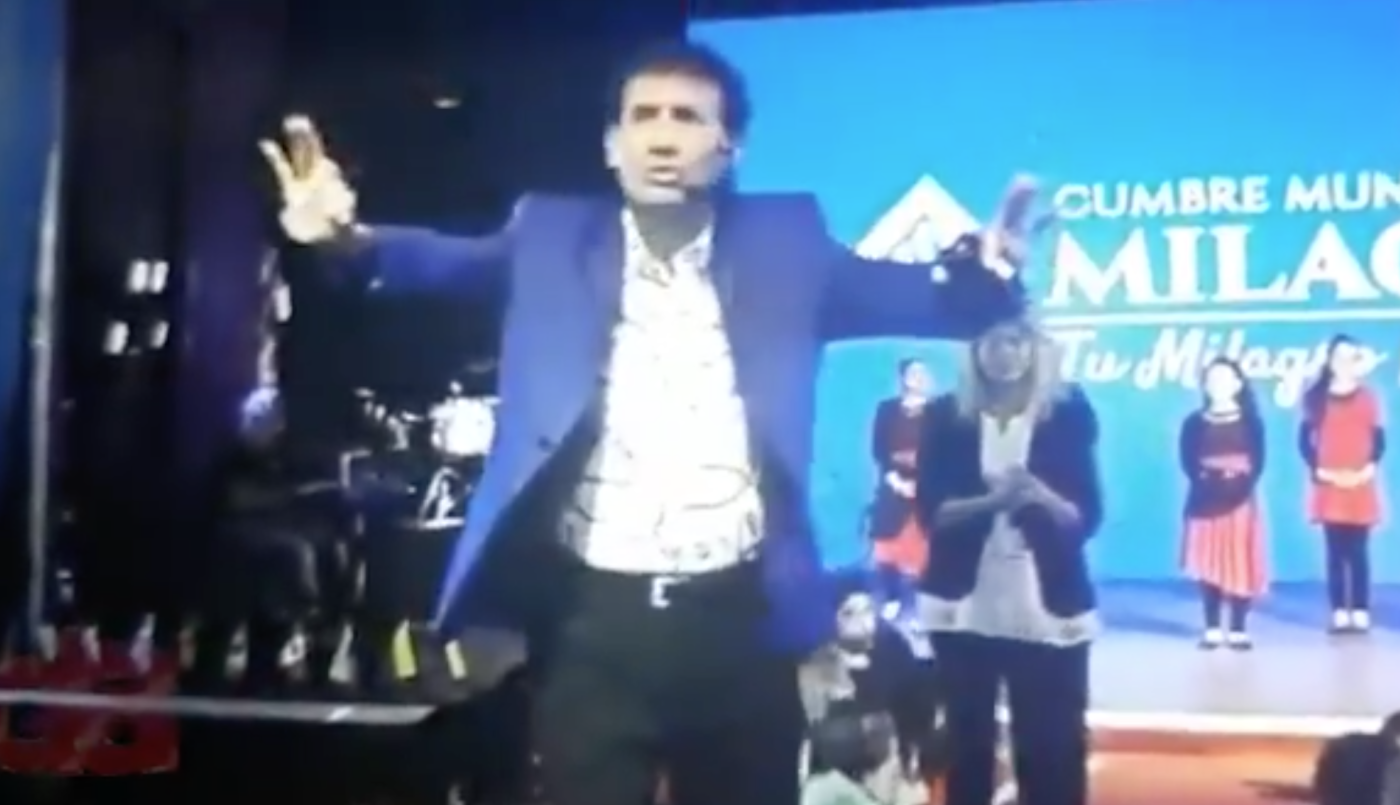 El polémico video del Pastor Giménez ofreciendo alcohol en gel por mil pesos a sus fieles | Redes