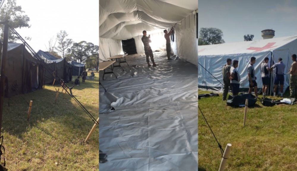 Resistencia: instalan carpas para alojar a extranjeros en la sede del Ejército | Información General