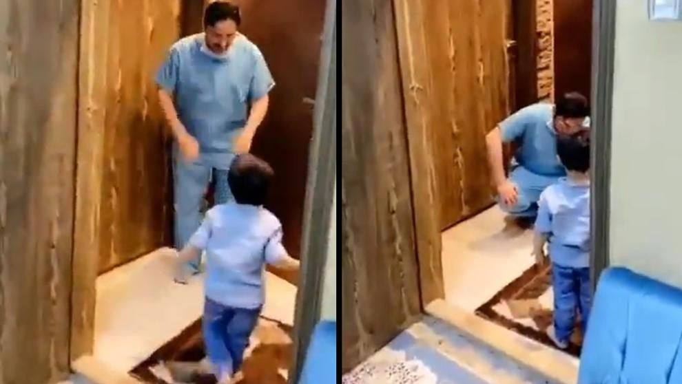 Video: el llanto de un médico al no poder abrazar a su hijo por temor a contagiarlo con coronavirus | Redes