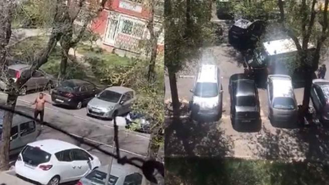 Video: dijo que tenía coronavirus y amenazó con catanas a la policía | Redes