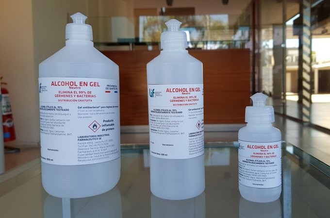 El LIF comenzó la producción de alcohol en gel | Noticias