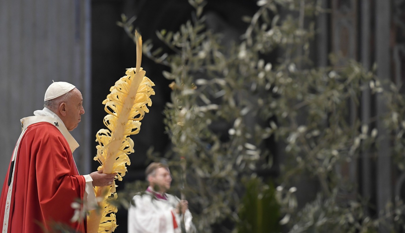 El papa Francisco celebró la misa de Ramos sin fieles por el coronavirus | Noticias