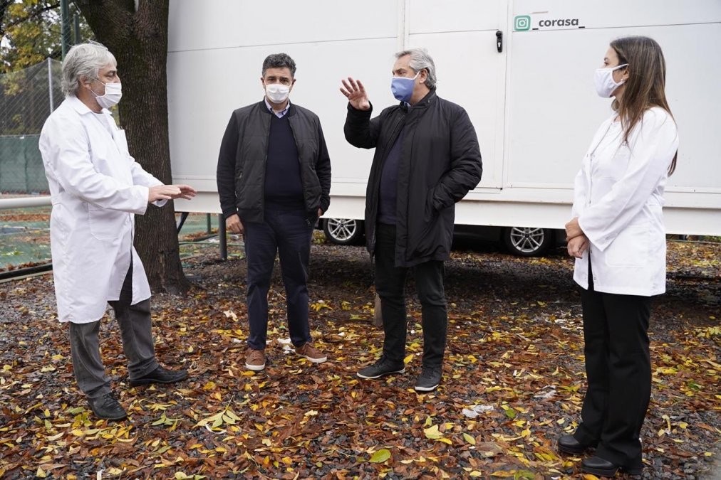 Alberto Fernández se mostró por primera vez con barbijo | Noticias