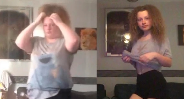 La joven que bajó 44 kilos bailando sola en su casa frente al espejo | Redes