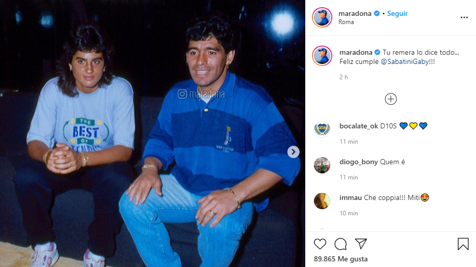 Diego Maradona activo en las redes: El mensaje a "Giani" y a "The Best" | Deportes