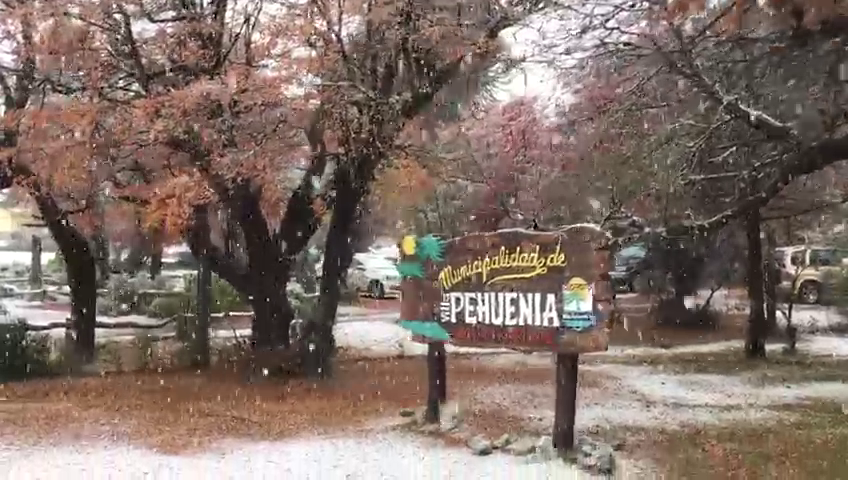 Llegó la nieve a varias localidades de la provincia de Neuquén | Nacionales