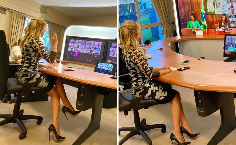 Fabiola Yáñez participó en una reunión virtual de Primeras Damas | Nacionales