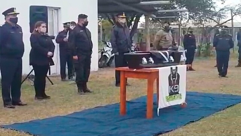 Despidieron con honores a "Cartucho", el perro sargento que fue atropellado por un patrullero | Nacionales