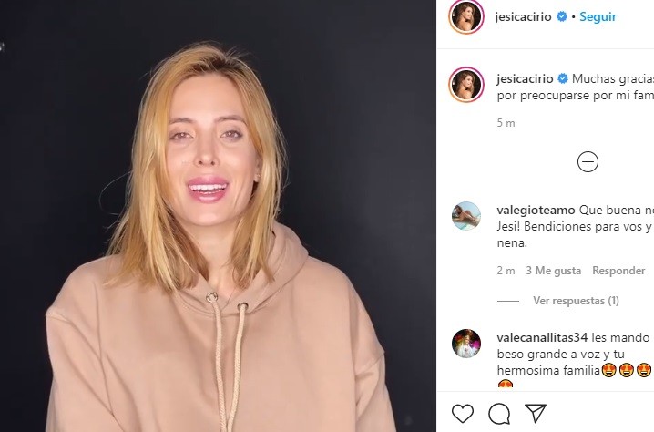 El hisopado a Jesica Cirio dio negativo y lo contó en sus redes sociales | Espectaculos