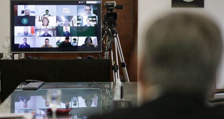 Jatón encabezó la primera reunión de la Mesa de Diálogo Social y Económico | Noticias