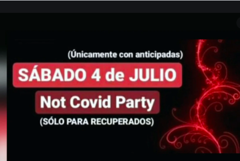 Aclaran que la "Not Covid Party" será por zoom | Redes
