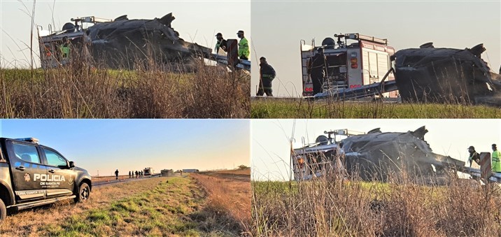 Murió calcinado un hombre en accidente sobre la Ruta 11 | Información General