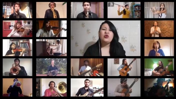 Video: "Esclavo", por la orquesta de tango del conservatorio durante la cuarentena | Espectaculos