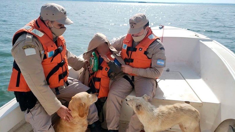 Rescataron a niño que pasó la noche abrazado a dos perros cerca del río Paraná | Información General