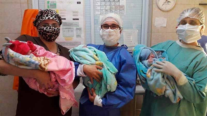 Dieron el alta a los trillizos que nacieron en Chajarí durante la pandemia | Noticias