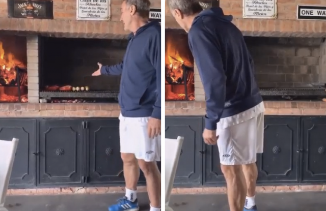 Video: Ruggeri se mostró haciendo un asado y estalló la polémica con los veganos | Deportes
