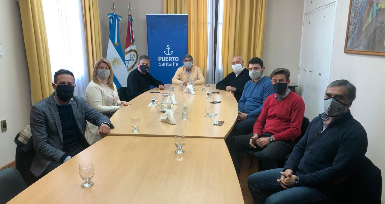 El intendente Emilio Jatón se reunió con directivos del Puerto de Santa Fe | Noticias