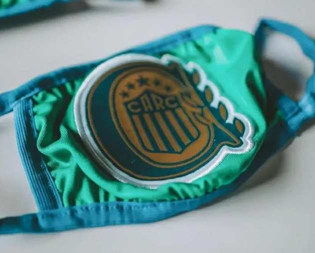 La camiseta de Central de Ayala, hecha barbijo | Juntos y solidarios