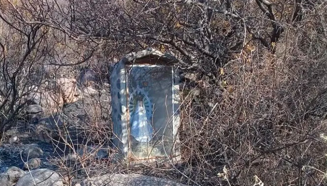 Hallaron una Virgen de Luján intacta en medio de los incendios de Córdoba | Nacionales