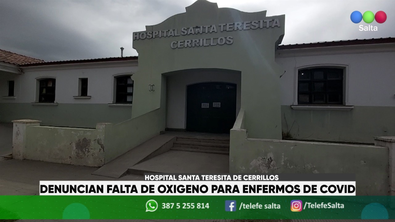 Hospital Santa Teresita de Cerrillos: denuncian falta de oxígeno para enfermos de Covid | Nacionales
