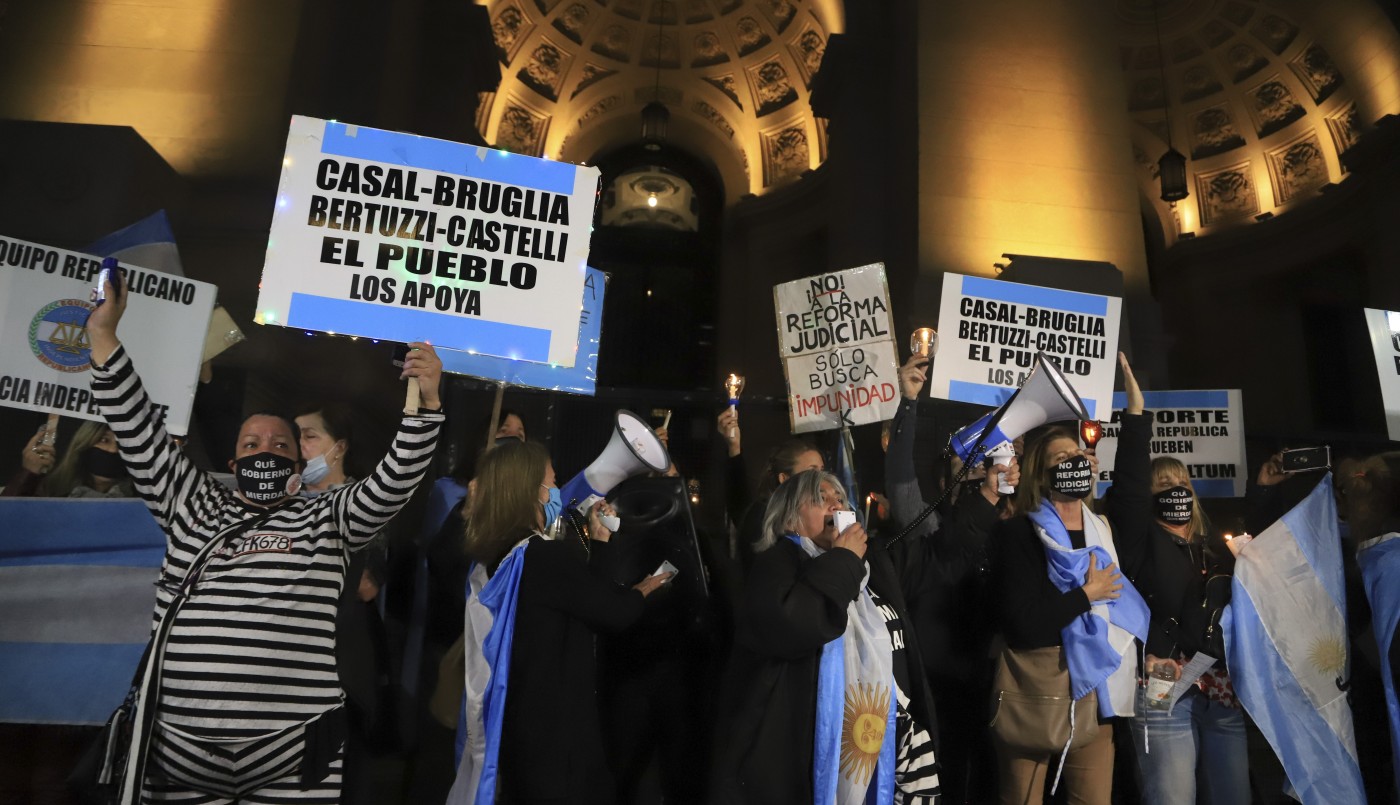 Marcha de antorchas frente a Tribunales | Nacionales