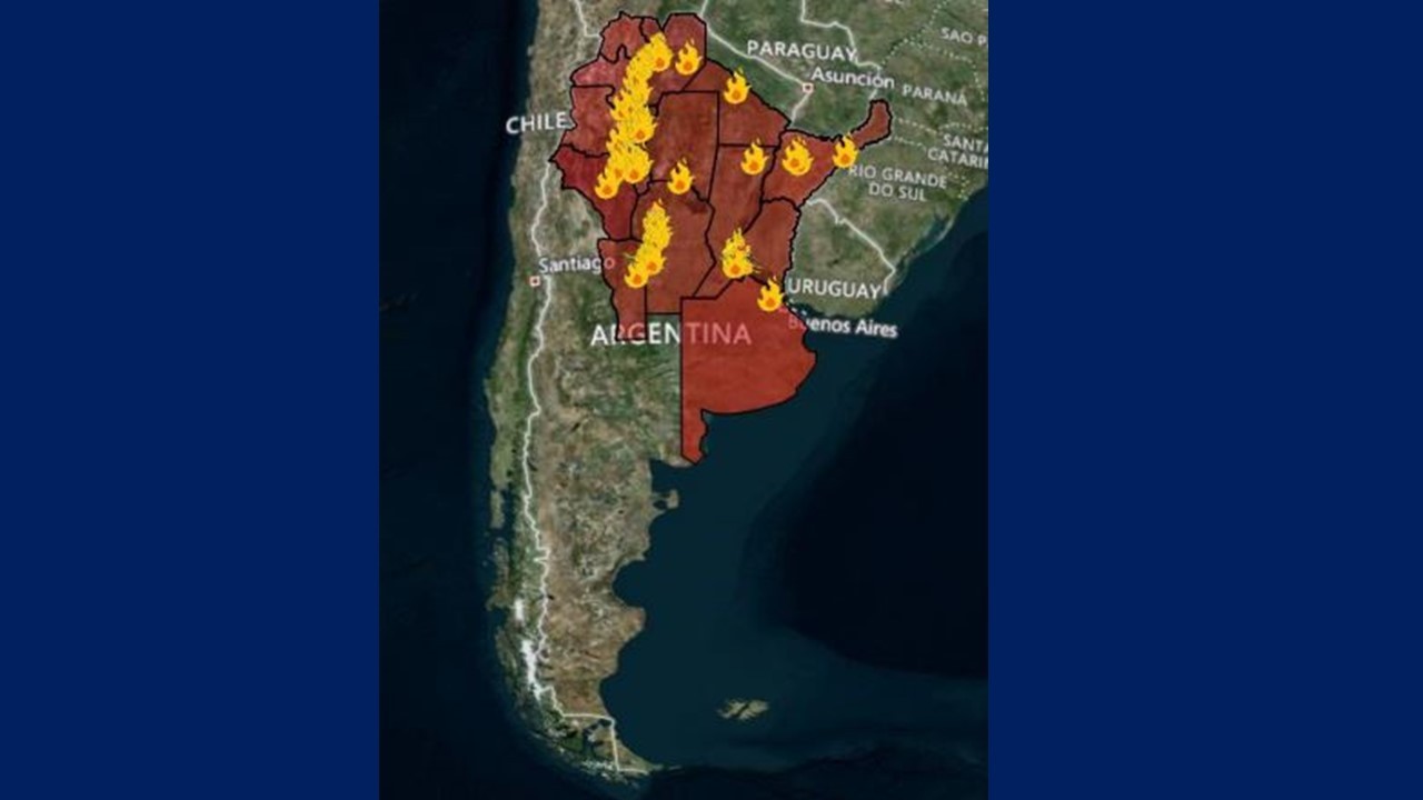 Cuáles son las 11 provincias afectadas por los incendios en el país | Información General