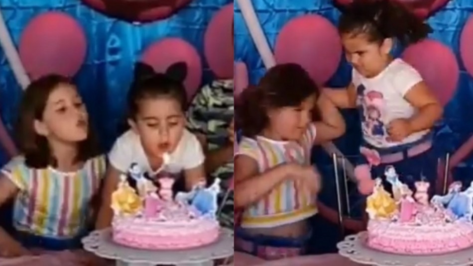 Habló la autora del video de las hermanitas que se pelean por apagar las velitas | Redes