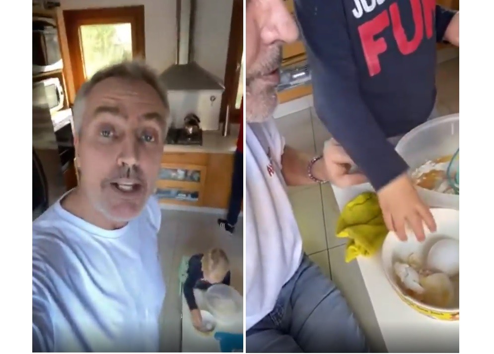 Video: Mirko cumplió 3 años y se preparó su propia torta | Espectaculos