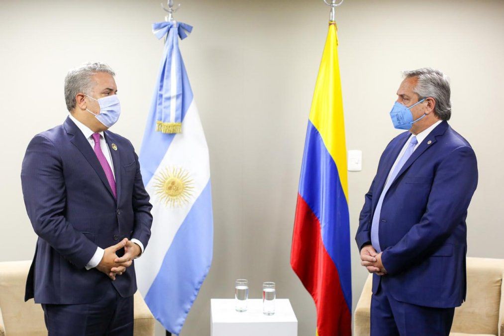 Alberto Fernández mantuvo una reunión bilateral con su par de Colombia | Nacionales