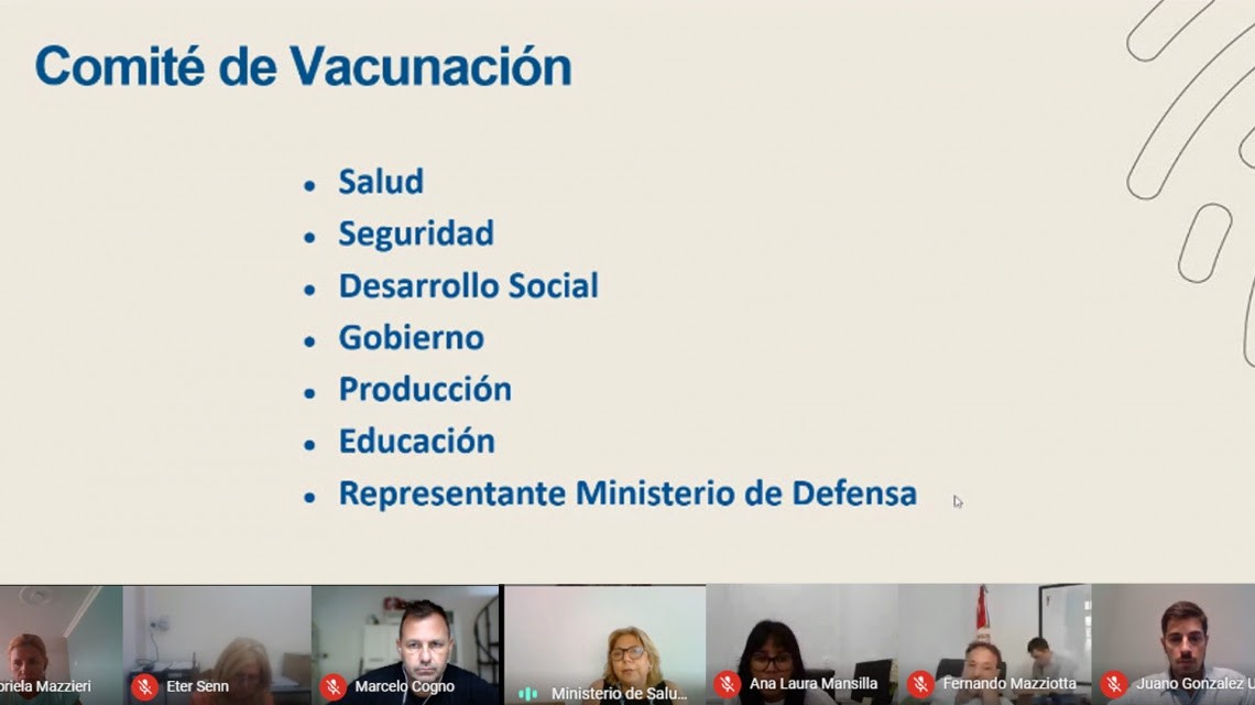 Se realizó la primera reunión del Comité de Vacunación para la campaña masiva contra el Covid 19 | Noticias