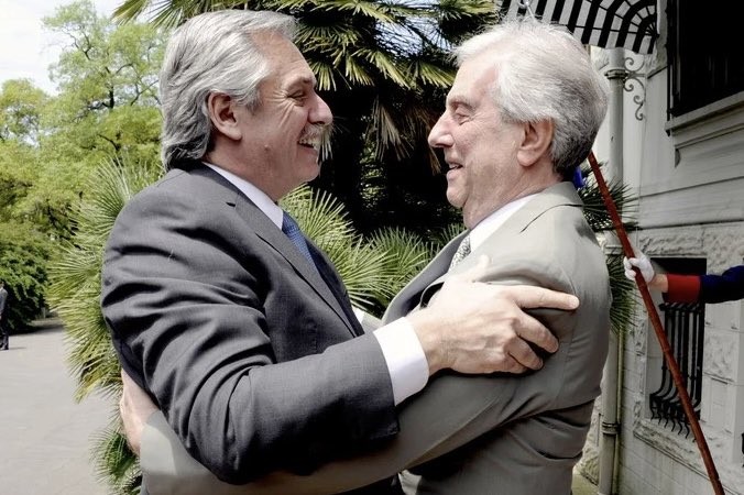 La despedida de Alberto Fernández a Tabaré Vázquez: "Puso una bisagra en Uruguay" | Nacionales