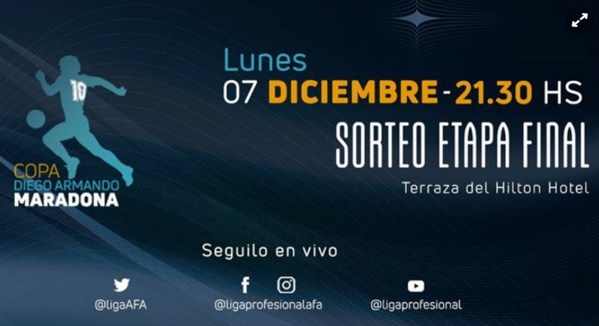 Esta noche se sortea la segunda fase de la Copa Diego Maradona | Deportes