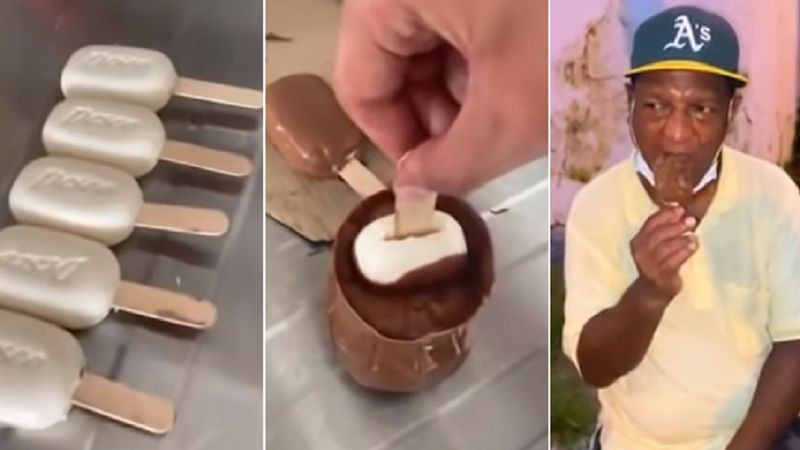 Video escándalo: un influencer le regaló helados de jabón a personas que viven en la calle | Redes